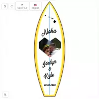 Custom Photo little surfboard model